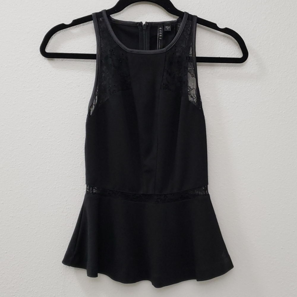 Guess Lace Peplum Top